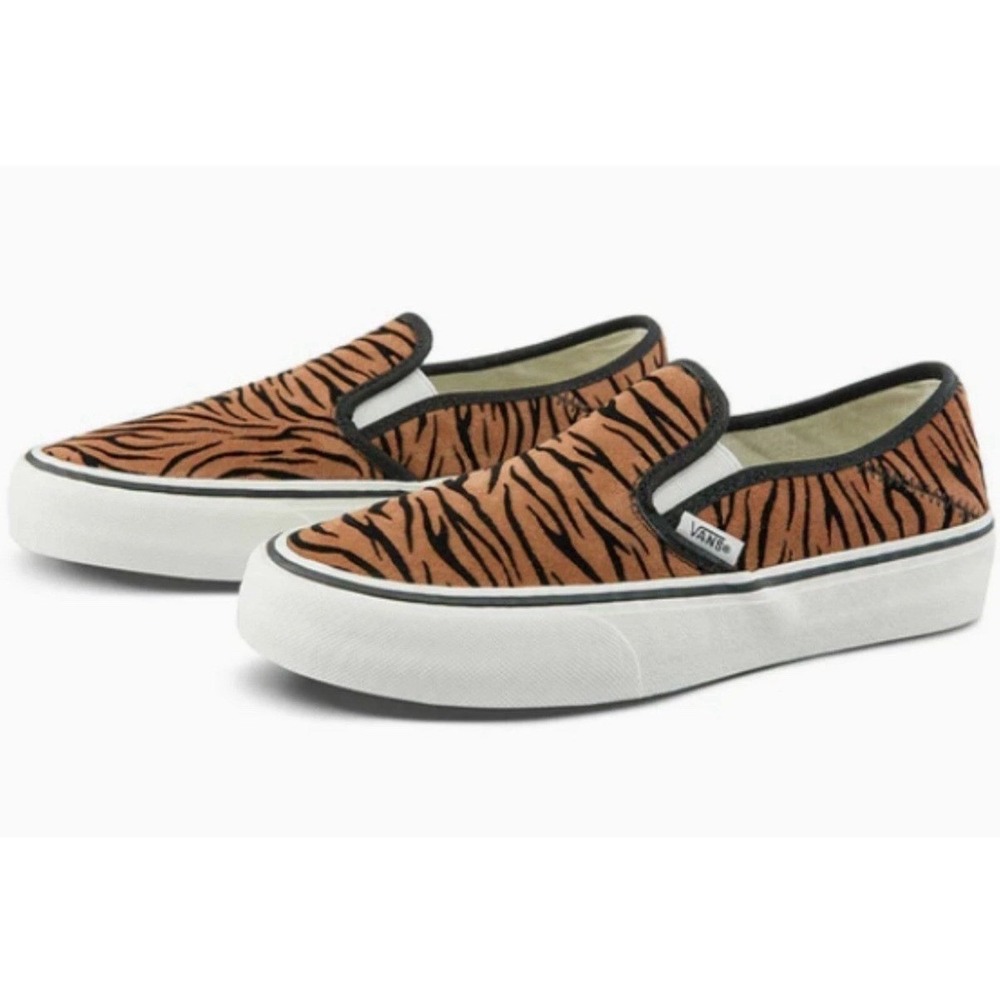 Vans Women's Slip-On SF UltraCush Tiger Stripe Skate Shoe Men's 7 / Women's 8.5